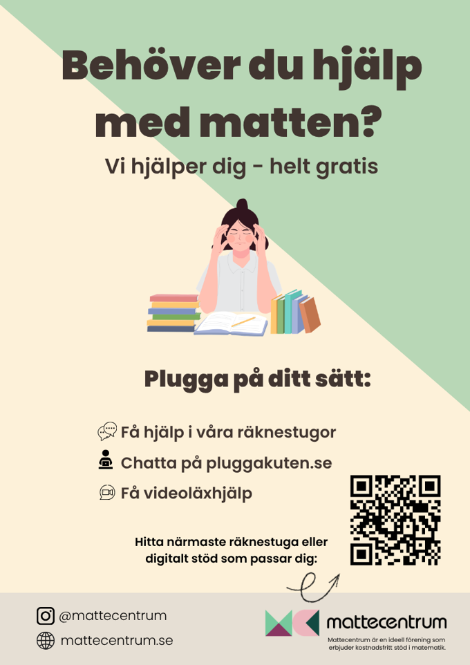 Center Affisch För lärare – Mattecentrum